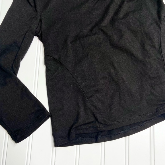 Girls black jersey top - Picture 4 of 5